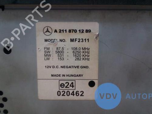 Radio MERCEDES-BENZ E-CLASS (W211) E 280 CDI (211.023) | BP25943026E6 