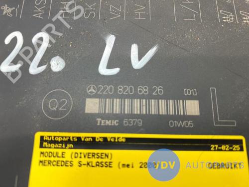 Control unit MERCEDES-BENZ S-CLASS (W220) S 500 (220.075, 220.175, 220.875) | BP25972892M11 