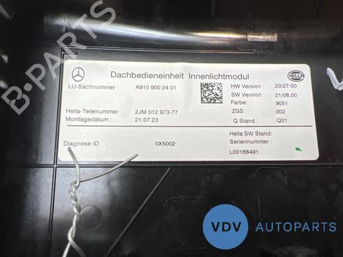 Interior roof light MERCEDES-BENZ SPRINTER 3,5-t Van (B907, B910) 311 CDI RWD (907.631, 907.633, 907.635, 907.637) | BP29990315I8