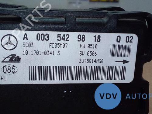 Control unit MERCEDES-BENZ SLK (R171) 200 Kompressor (171.442) | BP25947232M11 