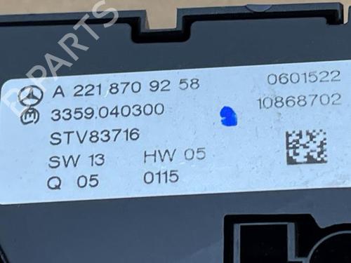 Switch MERCEDES-BENZ S-CLASS (W221, V221) S 350 BlueTec (221.026, 221.126) | BP38823637I30 - Image 3