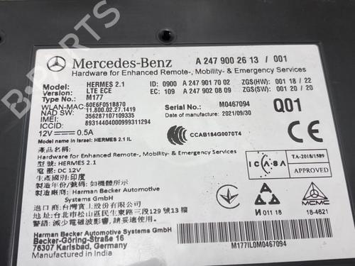 Electronic module MERCEDES-BENZ A-CLASS (W177) A 250 e (177.086) | BP38849790M83 - Image 4