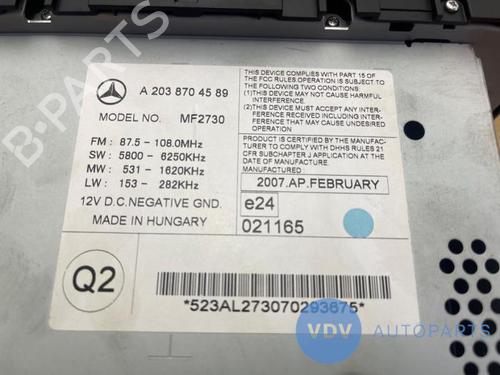 Bilradio MERCEDES-BENZ C-CLASS (W203) C 200 CDI (203.007) | BP25962491E6 