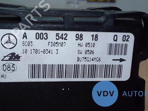 Control unit MERCEDES-BENZ SLK (R171) 200 Kompressor (171.442) | BP25944295M11 