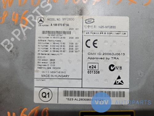 Radio MERCEDES-BENZ A-CLASS (W169) A 180 CDI (169.007, 169.307) | BP27511681E6 