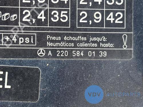 Klapa wlewu paliwa MERCEDES-BENZ S-CLASS (W220) S 400 CDI (220.028, 220.128) | BP27437281C131 