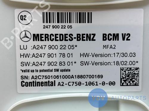Electronic module MERCEDES-BENZ A-CLASS (W177) A 200 (177.087) | BP25961728M83 