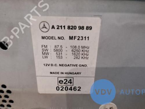 Radio MERCEDES-BENZ E-CLASS T-Model (S211) E 220 T CDI (211.206) | BP25955032E6 