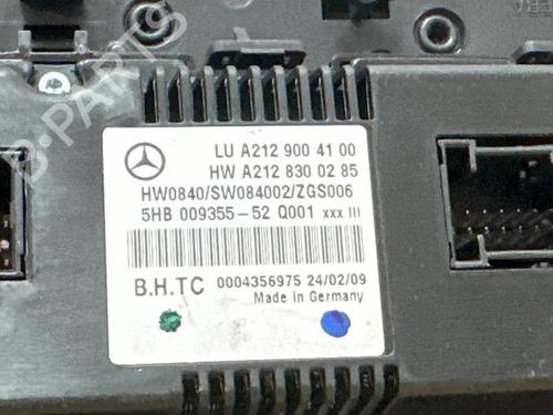 Climate control MERCEDES-BENZ E-CLASS (W212) E 220 CDI / BlueTEC (212.001, 212.002) | BP38836356I5 - Image 3