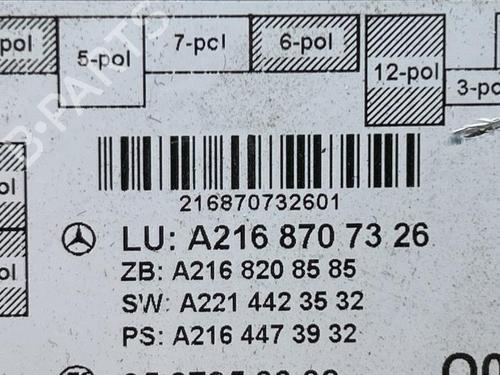 Electronic module MERCEDES-BENZ S-CLASS Coupe (C216) CL 500 (216.371) | BP40202431M83 - Image 3