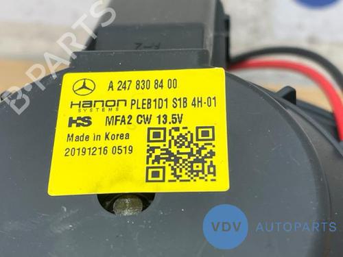 Heater blower motor MERCEDES-BENZ GLA (H247) GLA 200 4-matic (247.788) | BP27395463M62