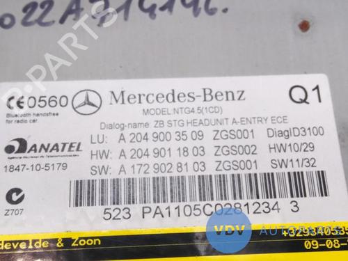 Radio MERCEDES-BENZ C-CLASS (W204) C 200 CDI (204.001) | BP25942996E6