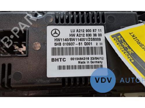 Climate control MERCEDES-BENZ E-CLASS (W212) E 220 CDI | BP25962093I5 