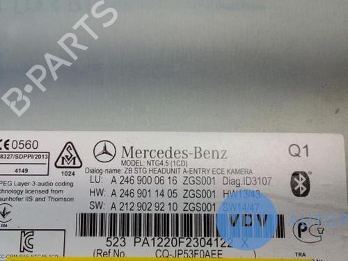 Radio MERCEDES-BENZ GLA-CLASS (X156) GLA 220 CDI / d 4-matic (156.905) | BP25942603E6 