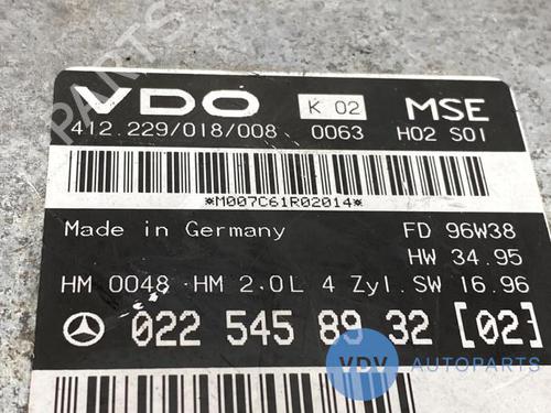 Engine control unit (ECU) MERCEDES-BENZ SLK (R170) 200 Kompressor (170.444) | BP25951783M57 