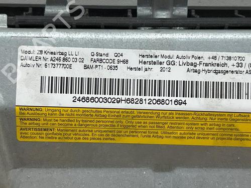 Knee airbag MERCEDES-BENZ B-CLASS Sports Tourer (W246, W242) B 180 (246.242) | BP30694424C50