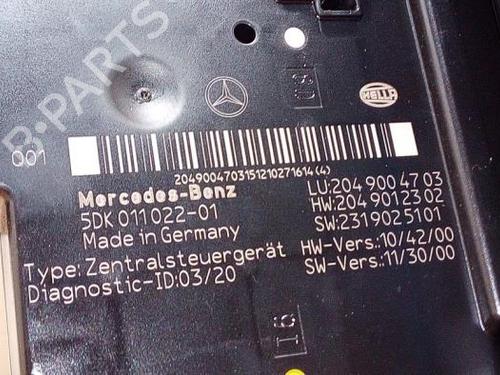 Electronic module MERCEDES-BENZ C-CLASS (W204) C 200 CDI (204.001) | BP38855549M83 - Image 5