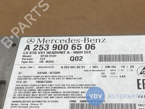 Radio MERCEDES-BENZ GLC Coupe (C253) 220 d 4-matic (253.303, 253.305) | BP25945758E6 