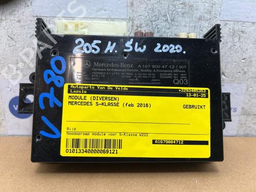 Used Electronic module Electronic module MERCEDES-BENZ S-CLASS (W222, V222, X222) S 63 AMG 4-matic (222.178) (585 hp) 38833635 38833635