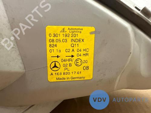 Left headlight MERCEDES-BENZ A-CLASS (W168) A 160 CDI (168.006) | BP25966311C28 