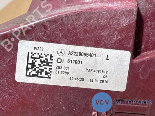 Left taillight MERCEDES-BENZ S-CLASS (W222, V222, X222) S 400 Hybrid / h (222.057, 222.157) | BP29525092C34 