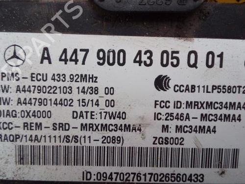 Electronic module MERCEDES-BENZ VITO Van (W447) 114 CDI (447.601, 447.603, 447.605) | BP38855044M83 - Image 3
