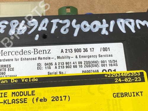 Electronic module MERCEDES-BENZ E-CLASS (W213) E 220 d (213.004) | BP38853484M83 - Image 4