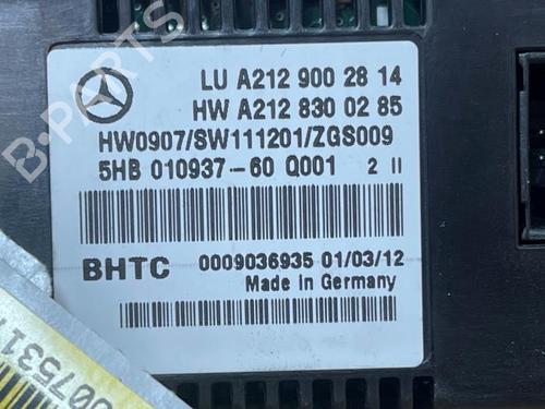 Climate control MERCEDES-BENZ E-CLASS T-Model (S212) E 200 CDI / BlueTEC (212.205, 212.206) | BP38830490I5 - Image 3