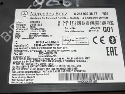 Electronic module MERCEDES-BENZ E-CLASS (W213) E 220 d (213.004) | BP38832428M83 - Image 3