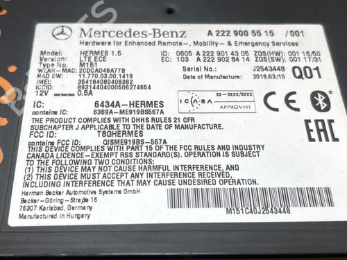 Electronic module MERCEDES-BENZ E-CLASS (W213) E 200 d (213.013) | BP38824534M83 - Image 3