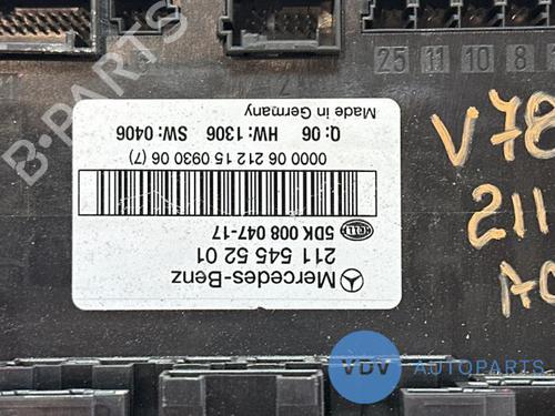 Electronic module MERCEDES-BENZ E-CLASS (W211) E 220 CDI (211.006) | BP25966378M83 