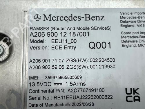 Electronic module MERCEDES-BENZ C-CLASS T-MODEL (S206) C 300 e (206.254) | BP38822171M83 - Image 4