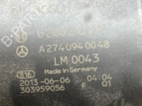 Mass air flow sensor MERCEDES-BENZ E-CLASS (W212) E 200 (212.034) | BP38829724M95 - Image 3