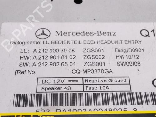 Radio MERCEDES-BENZ E-CLASS Coupe (C207) E 350 CDI (207.322) | BP38855905E6 - Image 6