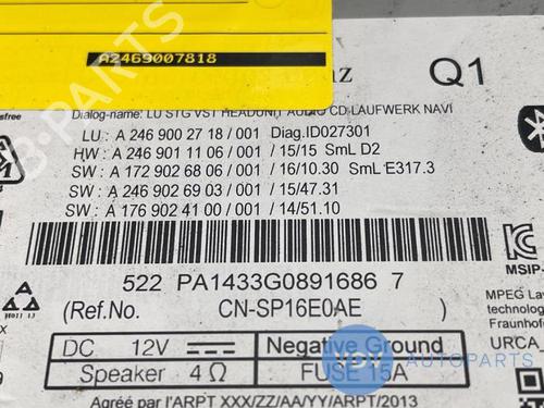 Radio MERCEDES-BENZ CLA Coupe (C117) CLA 220 CDI / d (117.303) | BP25971798E6 