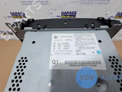 Radio MERCEDES-BENZ A-CLASS (W169) A 180 CDI (169.007, 169.307) | BP25954230E6 