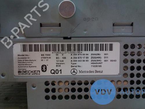 Radio MERCEDES-BENZ C-CLASS (W204) C 220 CDI (204.008) | BP25942841E6 