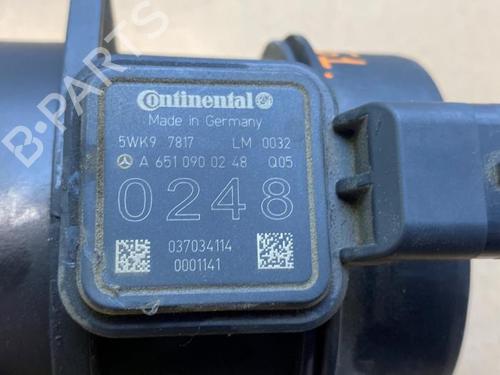 Mass air flow sensor MERCEDES-BENZ C-CLASS (W204) C 200 CDI (204.001) | BP38842845M95 - Image 3