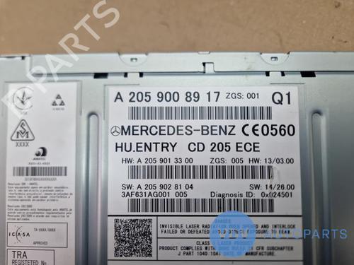Radio MERCEDES-BENZ C-CLASS (W205) C 180 BlueTEC / d (205.036) | BP25962567E6 