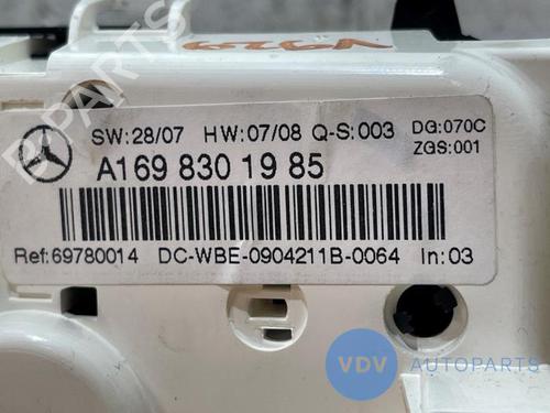 Climate control MERCEDES-BENZ A-CLASS (W169) A 180 CDI (169.007, 169.307) | BP27505120I5 