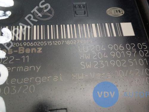 Electronic module MERCEDES-BENZ C-CLASS (W204) C 220 CDI (204.002) | BP25944202M83 