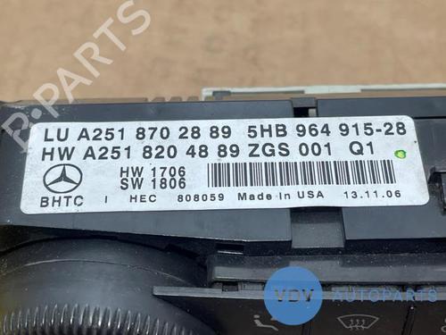 Climate control MERCEDES-BENZ R-CLASS (W251, V251) R 280 (251.054, 251.154) | BP26898833I5 