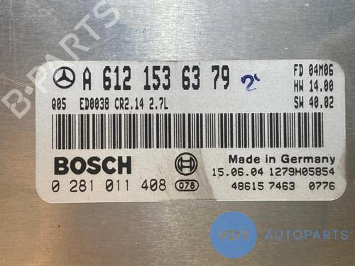 Engine control unit (ECU) MERCEDES-BENZ M-CLASS (W163) ML 270 CDI (163.113) | BP25954011M57 