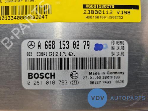 Engine control unit (ECU) MERCEDES-BENZ A-CLASS (W168) A 170 CDI (168.009, 168.109) | BP27536095M57 