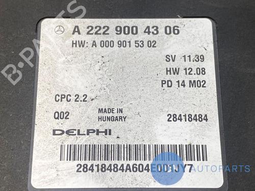 Control unit MERCEDES-BENZ S-CLASS (W222, V222, X222) S 320 (222.162) | BP25955967M11 