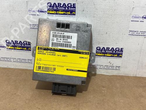 Used Electronic module Electronic module MERCEDES-BENZ S-CLASS (W221, V221) S 350 BlueTec (221.026, 221.126) (258 hp) 38851470 38851470