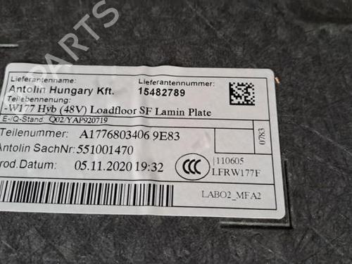 Bagagerumsgulv MERCEDES-BENZ A-CLASS (W177) A 250 e (177.086) | BP38837265I33 - Image 4