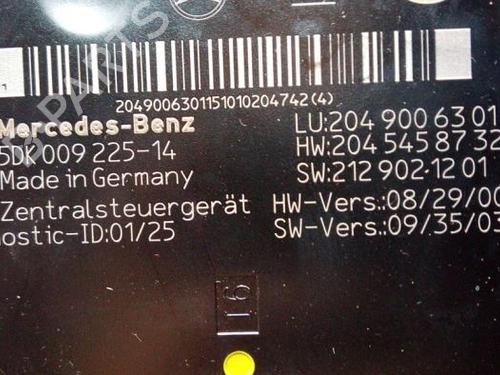 Electronic module MERCEDES-BENZ C-CLASS (W204) C 200 CDI (204.001) | BP38855350M83 - Image 7