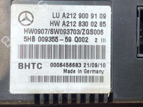 Climate control MERCEDES-BENZ E-CLASS (W212) E 200 CDI / BlueTEC (212.005, 212.006) | BP38850292I5 - Image 3
