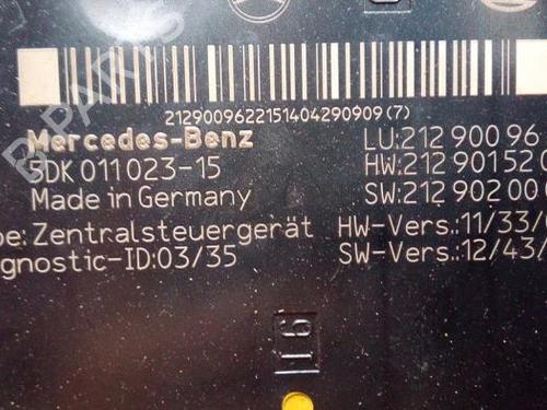 Electronic module MERCEDES-BENZ E-CLASS (W212) E 250 CDI / BlueTEC (212.003, 212.004) | BP38855352M83 - Image 7